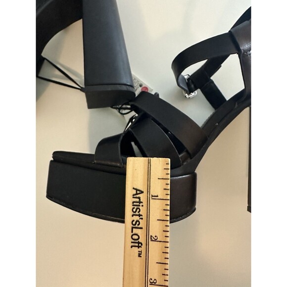 ZARA *NEW* Black Chunky Platform Strappy Heels Sandals Dressy Women US 6‎ EU 36 - Picture 12 of 13